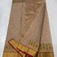 Champagne and gold festive Pattu Silk Chanderi saree