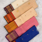 Champagne Kanchi Pattu saree with Varisaipet weave and red silk thread Kamalam border — Idam Living