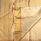 Close detail of the Sorgavaasal border with peacock motifs in silk thread and zari.