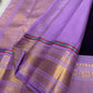 lavender zari woven pallu and border on aubergine purple kanchipuram silk saree available in the USA