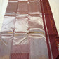 Ettukol flame motifs in antique copper zari on cinnamon brown Kanjeevaram silk saree — Idam Living