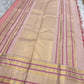 Coral Red Handwoven Pure Silk Kanjipuram Saree with Mayil Chakram Butta and Ganga Jamuna Border