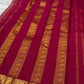 Ivory Kanjipuram saree with red Paisley border
