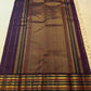 Multi-colour varisaipet border detail on cream ivory handwoven Kanchipuram pure silk saree — Idam Living