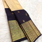 Kanchipuram cream Kancheepuram tissue silk saree