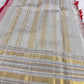 Crimson Varisaipet Kanchipuram silk saree, folded view