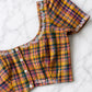 Custom Made Multicolor Checks pure Handwoven  cotton Blouse (Made to Measure)