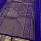 Dark Red Chakram butta motif on Korvai Kanjivaram saree