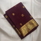 Pure Silk Kanchipuram Butta saree with traditional peacock motif zari border