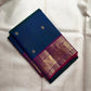 Vivid Vadamalli Pink-Purple Kanchipuram border with broad traditional classic-gold zari bands.
