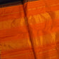 Pure silk Kanchipuram Butta saree with gold zari highlights on brown silk