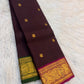 Vintage Kanchipuram saree with Vadamalli and emerald Ganga Jamuna borders