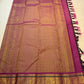 Deep Cinnamon Brown Kanjipuram Saree — folded full saree view