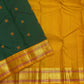 Deep Emerald Green Handwoven Pure Silk Kanjivaram Pattupet Saree with Turmeric Gold Border