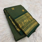 Green Lightweight Kanjipuram saree with Mayil pallu
