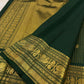Green Lightweight Kanjivaram saree with Mayil zari border