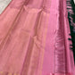 Deep Forest Green handwoven pure silk Kanjivaram Butta saree — pallu tassel detail — Idam Living