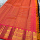 Deep Forest Green Handwoven Pure Silk Kanjeevaram Saree with Gandaberunda Zari Buttas and Rani Pink Border