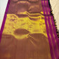 Deep bottle green Kancheepuram silk saree with Ettukol zari border and pallu