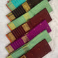 Deep Purple Handwoven Pure Silk Kanjivaram Saree with Zari Kattam Kamalam Butta and Vanasringaram Yaanai Border