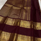 Grand pallu with gold zari elephants on deep maroon Kanjipuram silk saree