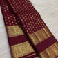 Deep maroon Kanjipuram Vanasringaram zari pallu
