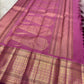 Deep Maroon Kanchipuram Butta saree with geometric gold zari Jaal border
