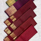 Maroon Kanjipuram Rettapet Pure Silk saree