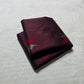 Deep Maroon Handwoven Pattu Silk Chanderi Saree with Silver-Coral Feather Motifs