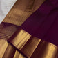 Pure Silk Kanchipuram Butta saree with broad antique gold zari border