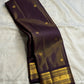 Kanchana Brown-Purple Vairaoosi Kanjivaram Silk Saree with Zari Border