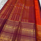 Mayil Butta peacock motif in gold zari on deep purple Varisaipet body