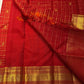 Deep Kumkum Red Kattam Kanchipuram Silk Saree with Kamalam Butta