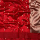 Deep Red Handwoven Pure Silk Pattu Chanderi Saree with Gold Kalka Butti and Zari Pallu