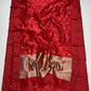 Deep Red Handwoven Pure Silk Pattu Chanderi Saree with Gold Kalka Butti and Zari Pallu
