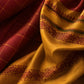 Handwoven Kanjivaram silk saree featuring antique mustard silk thread borders and Kanchi Kattam checks