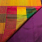 Deep Violet Handwoven Pure Silk Kanjivaram Saree with Mayil Chakram Butta and Bomkai Pallu