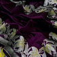 Wine Blossom Pure Silk Chanderi Saree pleats close-up