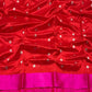 Scarlet red and rani pink handwoven Chanderi saree by Idam Living