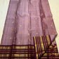Vairaoosi body weave with silk thread butta on dusty mauve Kanjivaram pure silk saree — Idam Living