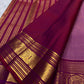 Dusty Rose Pure Silk Kanjeevaram Zari Kattam Saree - body detail