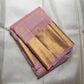 Dusty Rose Pink Gandaberunda butta silk saree pallu and border detail