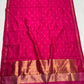 Bright fuchsia-pink Katan Silk saree by Idam Living