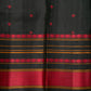 Seepu reku horizontal zari lines on emerald green Kanjeevaram pure silk saree — Idam Living