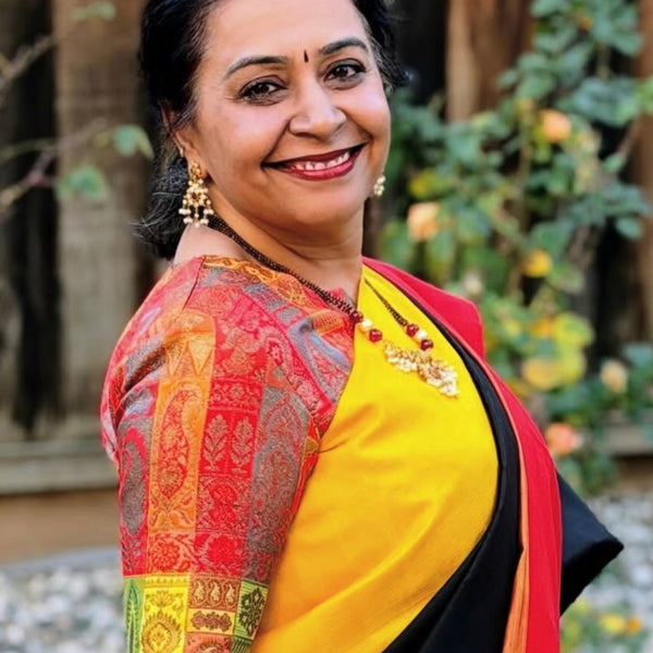 Idam Living saree shared by a client on Instagram
