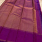 zari woven purple pallu with diamond pattern pure kanchipuram silk saree shipped from New Jersey USA