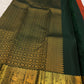 Burnt Orange pure mulberry silk saree with spaced gold buttas and large zari paisley motifs