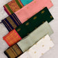 Deep Forest Green Handwoven Pure Silk Kanjeevaram Saree with Gandaberunda Zari Buttas and Rani Pink Border