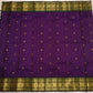 Forest Green Korvai border with traditional Sorgavasal Mayil gold zari motifs