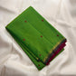 Fresh Green Kancheepuram Saree — body close-up showing petite contrast buttas